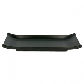 ASSIETTES SUSHI "ASAMI WARE"  23,5x10,3x2,3 CM NOIR MÉLAMINE (18 UNITÉ) - Garcia de Pou