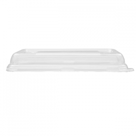 COUVERCLES HAUTS POUR RÉFÉRENCES 221.38-221.39 "BIONIC"  22,2x14,6x2,8 CM TRANSPARENT PET (600 UNITÉ) - Garcia de Pou