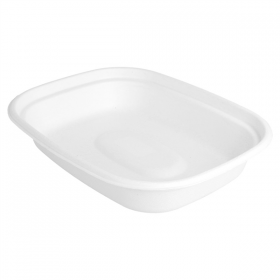 PLATEAUX "BIONIC" 1100 ML 23,1x18,2x4,3 CM BLANC BAGASSE (300 UNITÉ) - Garcia de Pou
