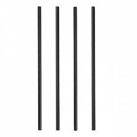 PAILLES DROITES  Ø0,60x20 CM NOIR PAPIER (3000 UNITÉ) - Garcia de Pou