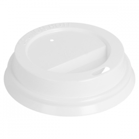 COUVERCLES HAUTS POUR GOBELETS 180 ML  BLANC PS (1000 UNITÉ) - Garcia de Pou