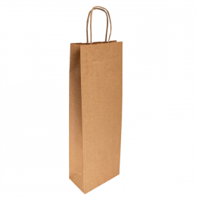 SACS SOS AVEC ANSES 1 BOTEILLE  100 G/M2 14+8x40 CM NATUREL KRAFT (250 UNITÉ) - Garcia de Pou