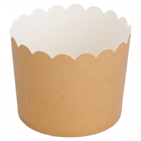 MUFFIN CUPS  160 + 15 PE G/M2 Ø 6x5,5 CM MARRON CARTON (3000 UNITÉ) - Garcia de Pou