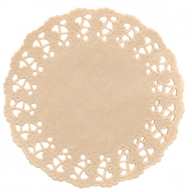 DENTELLES RONDES AJOURÉES  40 G/M2 Ø 24 CM NATUREL KRAFT (250 UNITÉ) - Garcia de Pou