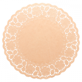 DENTELLES RONDES AJOURÉES  40 G/M2 Ø 42 CM NATUREL KRAFT (250 UNITÉ) - Garcia de Pou