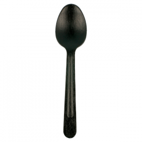 CUILLÈRES "ELEGANCE"  16,5 CM NOIR BOIS (100 UNITÉ) - Garcia de Pou