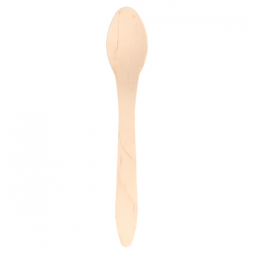 CUILLÈRES "CURVE"  18,7 CM NATUREL BOIS (100 UNITÉ) - Garcia de Pou