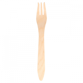 FOURCHETTES "CURVE"  18,3 CM NATUREL BOIS (100 UNITÉ) - Garcia de Pou
