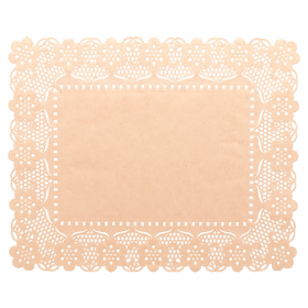 DENTELLES RECTANGULAIRES  40 G/M2 32x26 CM NATUREL KRAFT (250 UNITÉ) - Garcia de Pou