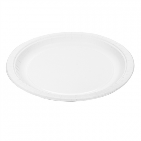 ASSIETTES RONDES  195 G/M2 Ø 18 CM BLANC CARTON (800 UNITÉ) - Garcia de Pou