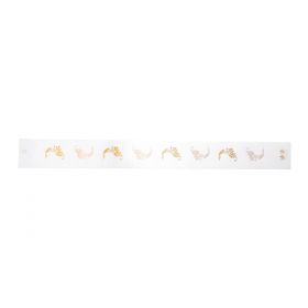 BANDE SANITAIRE DEGRADABLE "WC" "TOUCH OF CHARM" 48 G/M2 62x6,5 CM BLANC PAPIER (1000 UNITÉ) - Garcia de Pou
