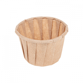 POTS PAPIER PLISSÉ 30 ML (1 oz) 80 G/M2 Ø4,4/3,1x2,8 CM NATUREL PARCH.INGRAISSABLE (250 UNITÉ) - Garcia de Pou