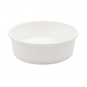 POTS SALADIERS 500 ML 18PE + 320 + 18 PE G/M2 Ø15/12,8x4,5 CM BLANC CARTON (300 UNITÉ) - Garcia de Pou