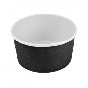 SALADIERS 1000 ML 18PE + 340 + 18 PE G/M2 Ø15/12,9x8 CM NOIR CARTON (300 UNITÉ) - Garcia de Pou