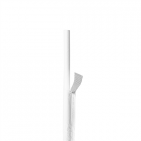 PAILLES DROITES SOUS SACHETS BLANCS  Ø0,60x20 CM BLANC PAPIER (3000 UNITÉ) - Garcia de Pou