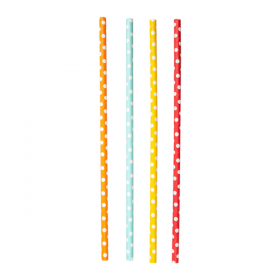 PAILLES DROITES À POIS  Ø0,60x21 CM ASSORTI PAPIER (3000 UNITÉ) - Garcia de Pou