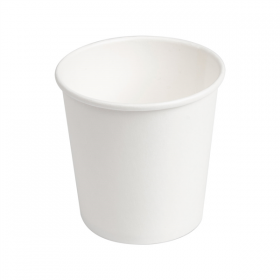GOBELETS BOISSONS CHAUDES 1 PAROI  120 ML 230 + 18 PE G/M2 Ø6,2x4,5/6 CM BLANC CARTON (400 UNITÉ)