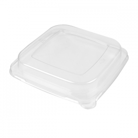 COUVERCLES HAUTS POUR 228.40/41/42 - 226.93/94/95 "BIONIC"  18,5x18,5x3 CM TRANSPARENT PET (400 UNITÉ) - Garcia de Pou