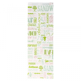 SACS BAGUETTTE GARNI PFAS FREE "PAROLE" 35 G/M2 12+4x35 CM BLANC PARCH.INGRAISSABLE (500 UNITÉ)