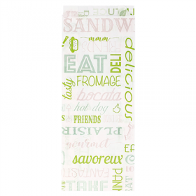 SACS SANDWICHS PFAS FREE "PAROLE" 35 G/M2 9+4x22 CM BLANC PARCH.INGRAISSABLE (500 UNITÉ)
