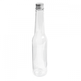 FLACONS AVEC BOUCHON EN ALUMINIUM 180 ML Ø4,3x20,5 CM TRANSPARENT PET (210 UNITÉ) - Garcia de Pou