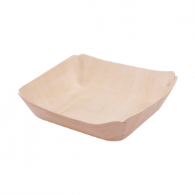 BARQUETTES RECTANGULAIRES "WOOD"  13x12x3 CM NATUREL BOIS (50 UNITÉ) - Garcia de Pou