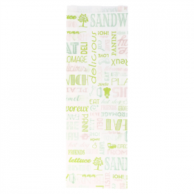 SACS BAGUETTTE GARNI "PAROLE" 32 G/M2 12+4x35 CM BLANC PARCH.INGRAISSABLE (500 UNITÉ) - Garcia de Pou