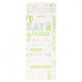 SACS SANDWICHS "PAROLE" 32 G/M2 9+4x22 CM BLANC PARCH.INGRAISSABLE (500 UNITÉ) - Garcia de Pou