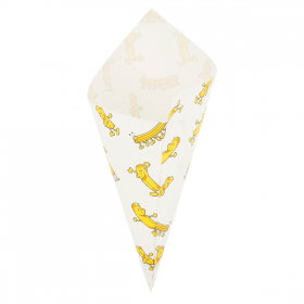SACHETS EN POINTE "CHIPS" 100 G 70 G/M2 24x17 CM BLANC PARCH.INGRAISSABLE (2000 UNITÉ) - Garcia de Pou
