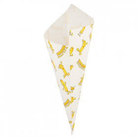 SACHETS EN POINTE "CHIPS" 250 G 70 G/M2 29,5x21 CM BLANC PARCH.INGRAISSABLE (2000 UNITÉ) - Garcia de Pou