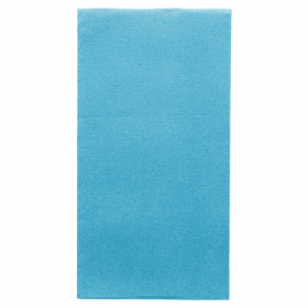SERVIETTES ECOLABEL P. 1/8 "DOUBLE POINT" 18 G/M2 40x40 CM TURQUOISE OUATE (1200 UNITÉ)
