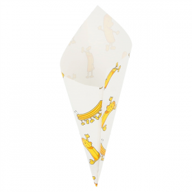 SACHETS EN POINTE "CHIPS" 40 G 70 G/M2 16x11,5 CM BLANC PARCH.INGRAISSABLE (2000 UNITÉ) - Garcia de Pou