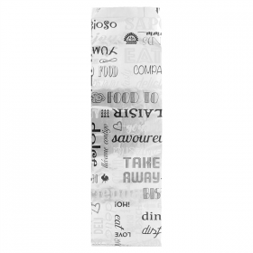 SACHETS POUR BAGUETTE "PAROLE" 35+20 G/M2 9+4x30 CM ARGENTE PARCHEMIN + ALUMINIUM (500 UNITÉ) - Garcia de Pou