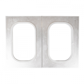 MOULE POUR BARQUETTES OBLONG  20x28 CM ARGENTE ALUMINIUM (1 UNITÉ) - Garcia de Pou
