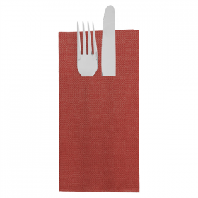 SERVIETTES KANGOUROU "ECOLABEL - DOUBLE POINT" 18 G/M2 39x40 CM BORDEAUX OUATE (1400 UNITÉ) - Garcia de Pou