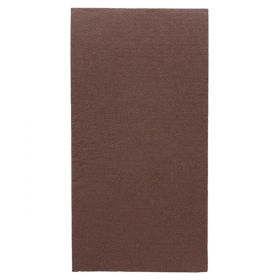 SERVIETTES ECOLABEL P. 1/8 "DOUBLE POINT" 18 G/M2 40x40 CM CHOCOLAT OUATE (1200 UNITÉ) - Garcia de Pou
