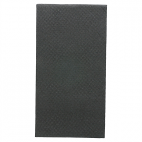 SERVIETTES ECOLABEL P. 1/8 "DOUBLE POINT" 18 G/M2 40x40 CM NOIR OUATE (1200 UNITÉ) - Garcia de Pou