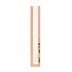 SACHETS A PAIN AVEC FENÊTRE ECO "FEEL GREEN" 32 G/M2 9+4x48 CM NATUREL KRAFT (250 UNITÉ) - Garcia de Pou