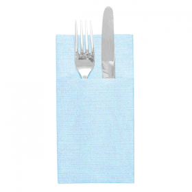 SERVIETTES KANGOUROU "LIKE LINEN" 70 G/M2 40x40 CM TURQUOISE SPUNLACE (700 UNITÉ) - Garcia de Pou