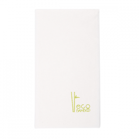 SERVIETTES P.1/8 "ECO-BAMBOO" 70 G/M2 40x40 CM BLANC BAMBOU (600 UNITÉ) - Garcia de Pou