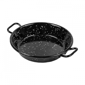 MINI POELE ÉMAILLÉE  Ø10 CM NOIR ACIER (10 UNITÉ) - Garcia de Pou