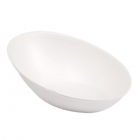 RÉCIPIENT OVALE "BIONIC"  8x4,8x2,7 CM BLANC BAGASSE (1000 UNITÉ) - Garcia de Pou
