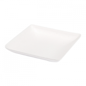 RÉCIPIENT CARRÉ "BIONIC"  6,5x6,5x1,2 CM BLANC BAGASSE (1000 UNITÉ) - Garcia de Pou