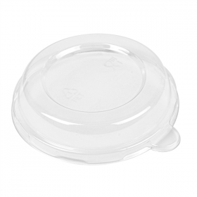 COUVERCLES HAUTS POUR RÉFÉRENCE 233.03/04 "BIONIC"  Ø12,4x2,5 CM TRANSPARENT PET- destockage