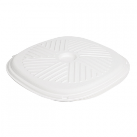 BOÎTES PIZZA "BIONIC"  Ø35x2,8 CM BLANC BAGASSE (100 UNITÉ) - Garcia de Pou