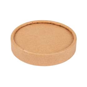 COUVERCLES POTS À GLACES 120 ML 280 + 18 PE G/M2 Ø7,7 CM MARRON CARTON (1000 UNITÉ) - Garcia de Pou