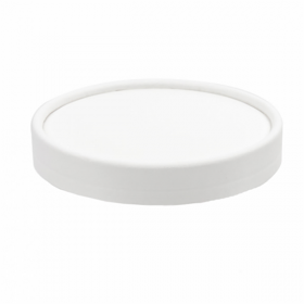 COUVERCLES POTS À GLACES 150 ML 280 + 18 PE G/M2 Ø8,5 CM BLANC CARTON (1000 UNITÉ) - Garcia de Pou