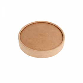 COUVERCLES POTS À GLACES 180 ML 280 + 18 PE G/M2 Ø8,7 CM MARRON CARTON (1000 UNITÉ) - Garcia de Pou