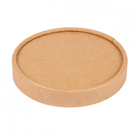 COUVERCLES POTS À GLACES 240 ML 280 + 18 PE G/M2 Ø9,4 CM MARRON CARTON (1000 UNITÉ) - Garcia de Pou