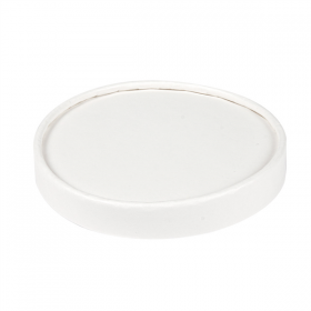 COUVERCLES POTS À GLACES 300 ML 280 + 18 PE G/M2 Ø10 CM BLANC CARTON (1000 UNITÉ) - Garcia de Pou